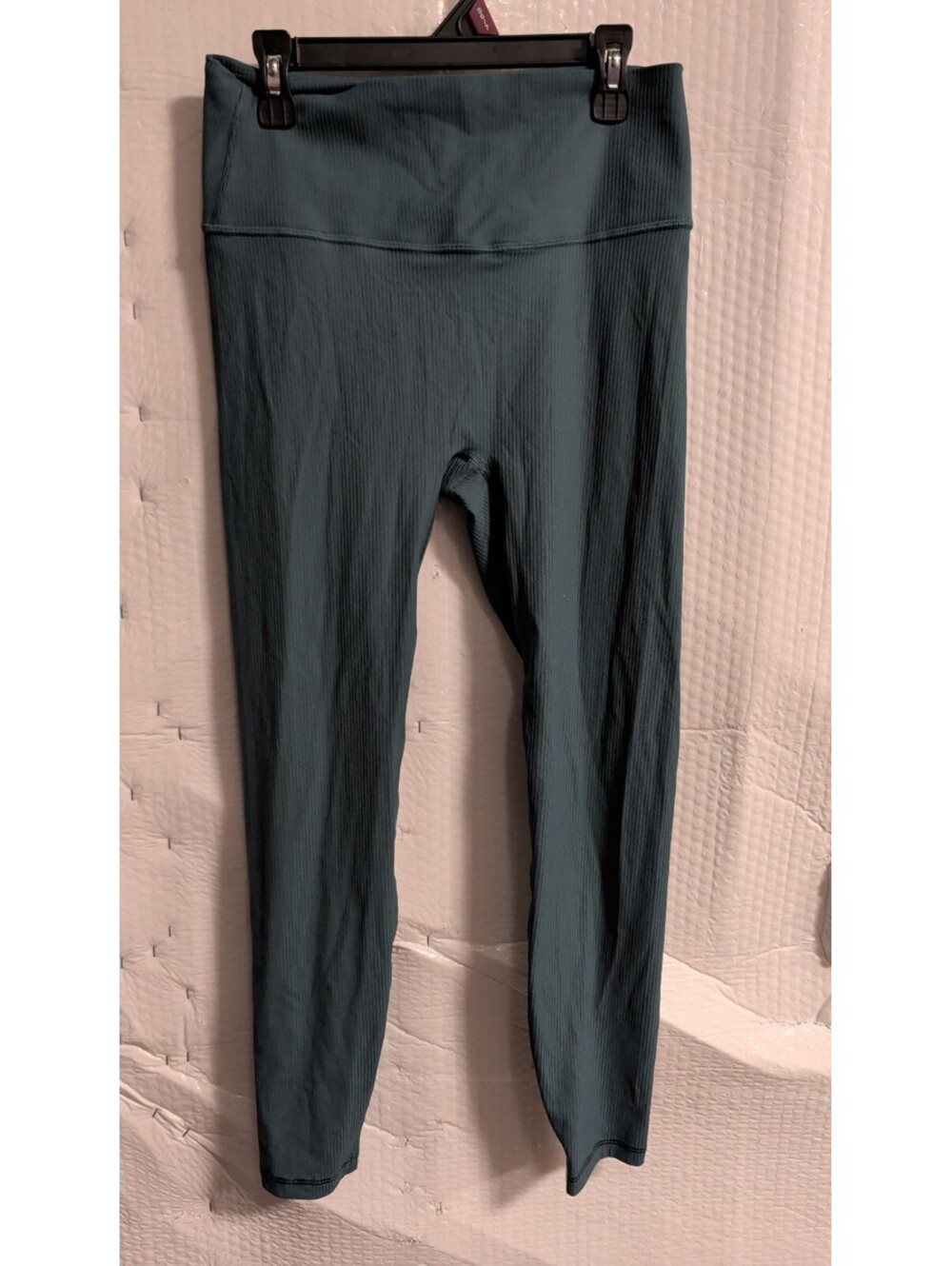 JAG Women's green High-Waisted Ribbed Leggings Size Large